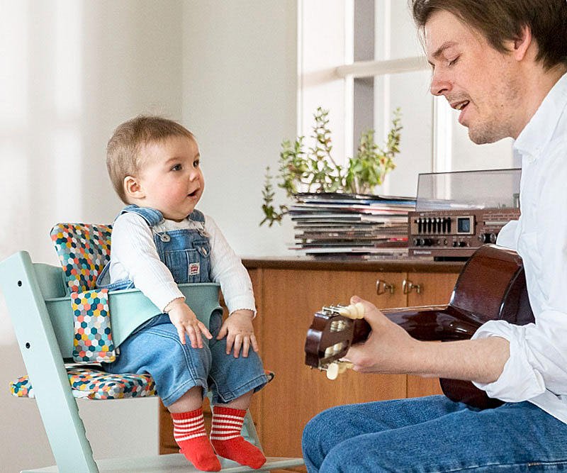 Cojín algodón orgánico para la trona Trip Trapp de Stokke